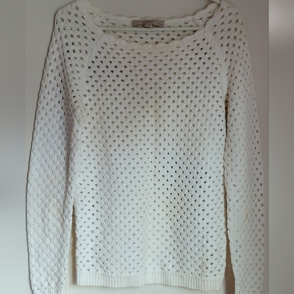 Beautiful cream white knit sweater